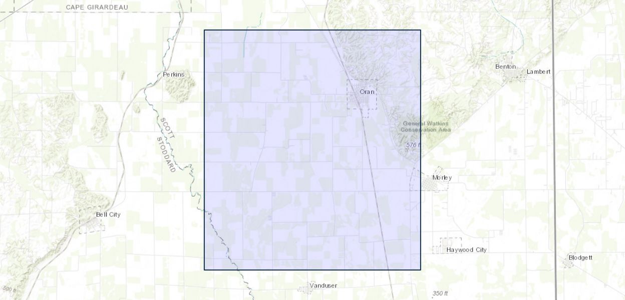 Geologic map of the Oran Quadrangle, Scott and Stoddard counties