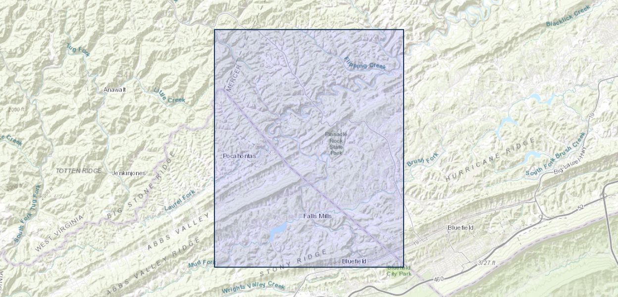 Geologic map of the Bramwell quadrangle, West VirginiaVirginia U.S