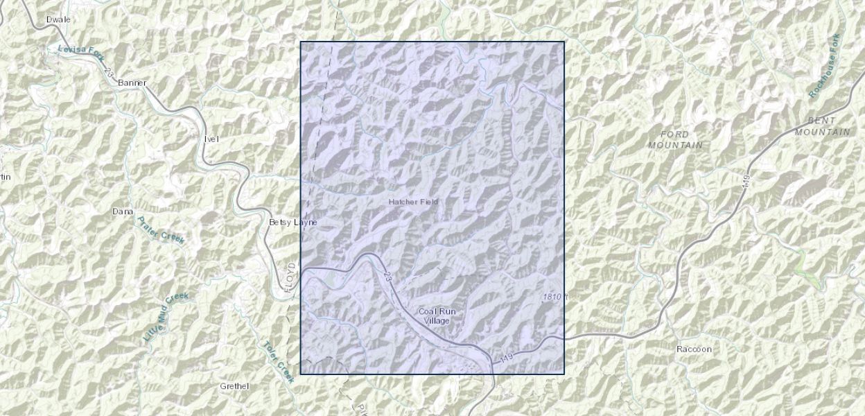 Geologic map of the Broad Bottom quadrangle, eastern Kentucky U.S