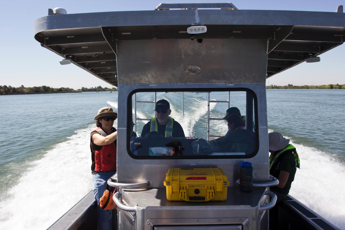 Image: In Route to Sampling Station