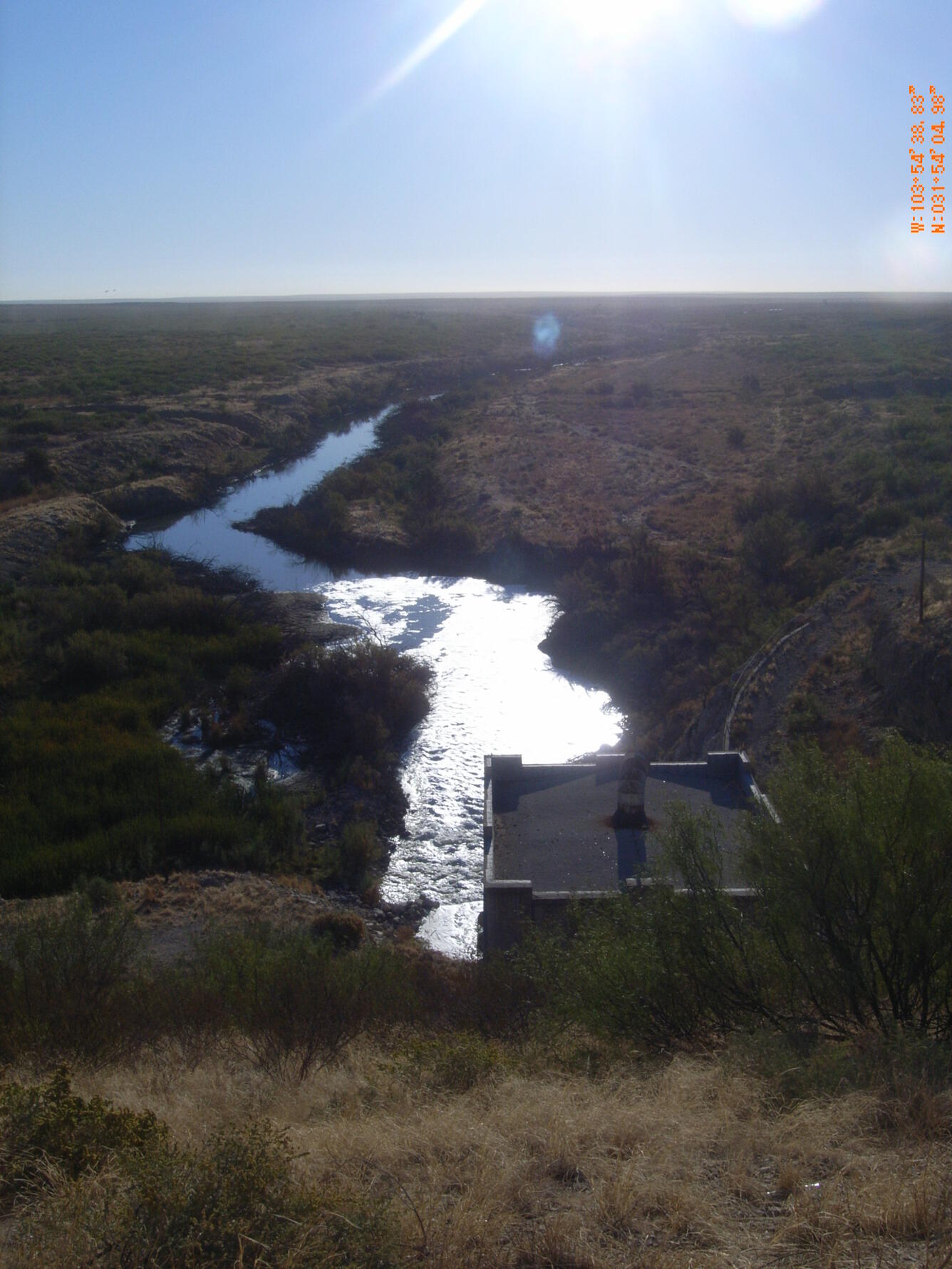 Red Bluff Reservoir, Tx - Outfall