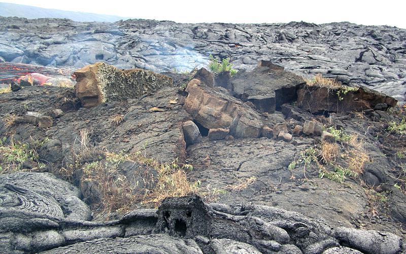 Photo of toe of lava