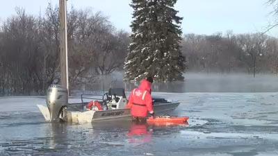 video thumbnail: B-Roll: USGS Crews Measure Severe Flooding in Fargo, ND (2009)