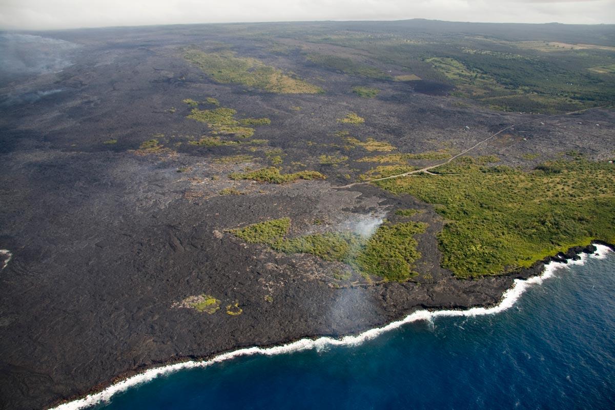 Image: Aerial Photo of Kilauea Lava Flow