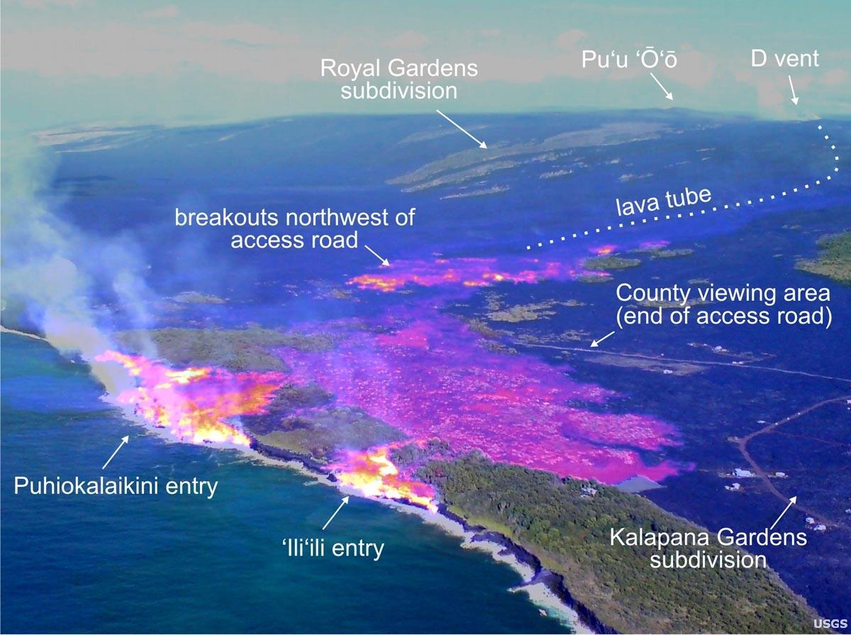 Image: Thermal View of Kalapana Area
