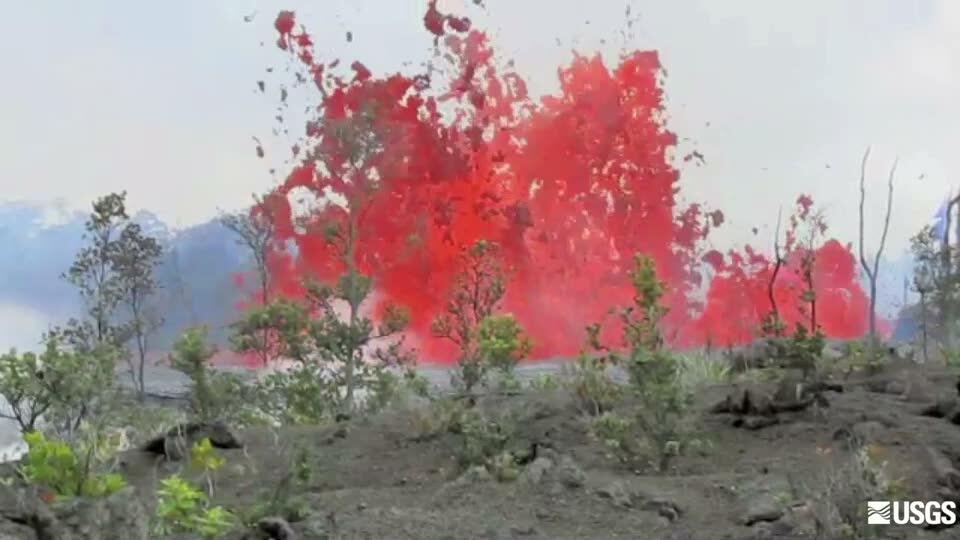 video thumbnail: Lava Fountaining from a Dominant Vent