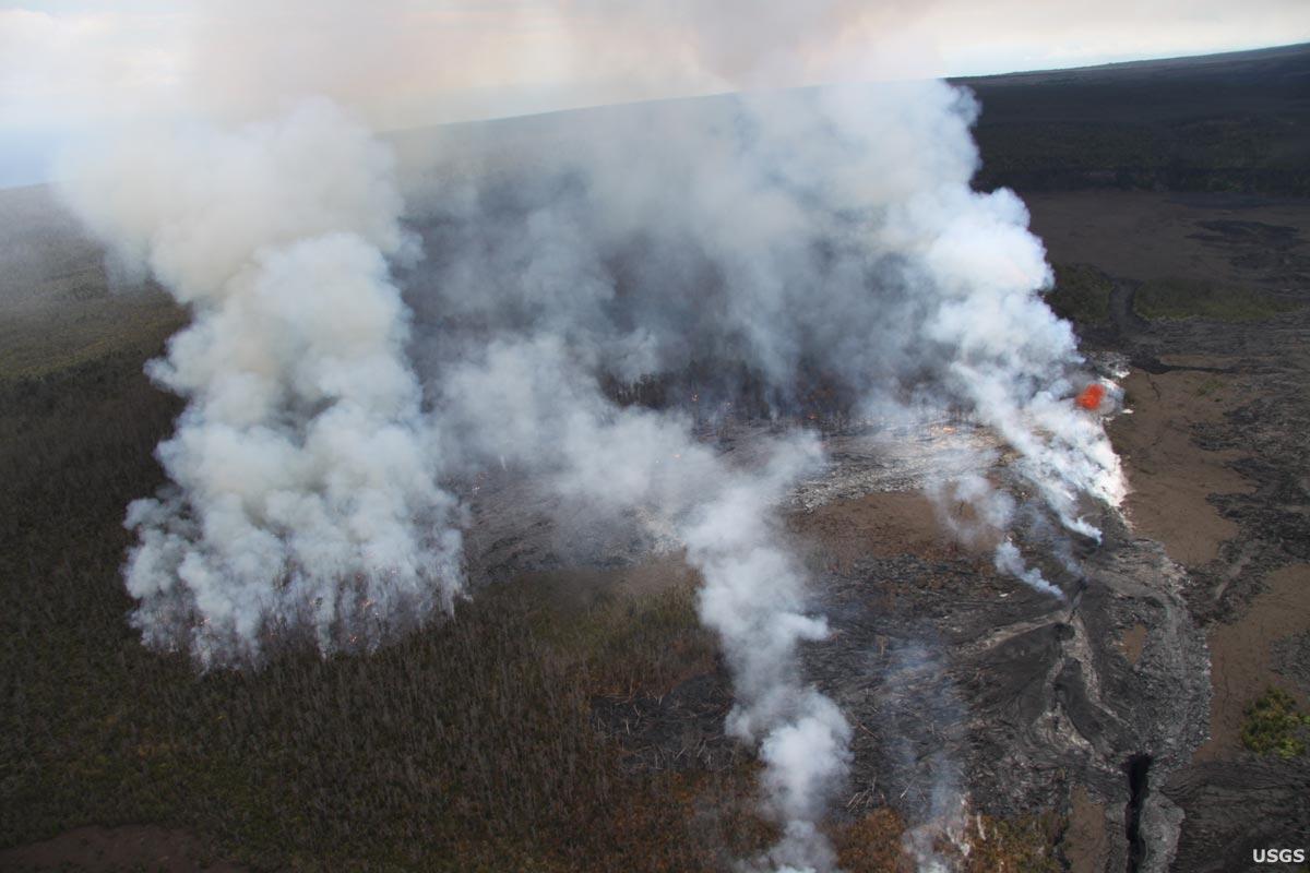 Image: Lava Flow from Eruption Fissure