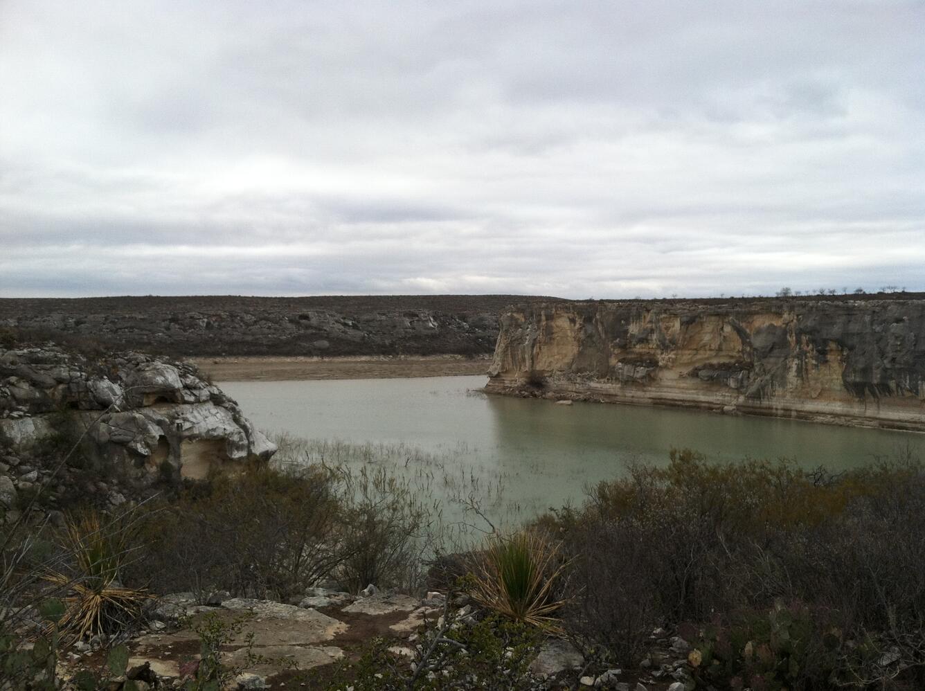 The confluence of the Pecos River and the Rio Grande, TX