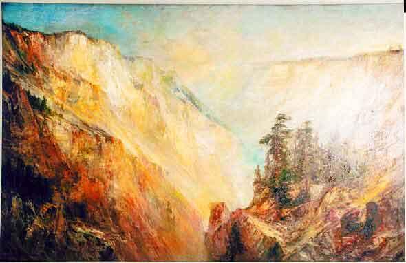 Image: The Grand Canyon of the Yellowstone by Lucien Powell