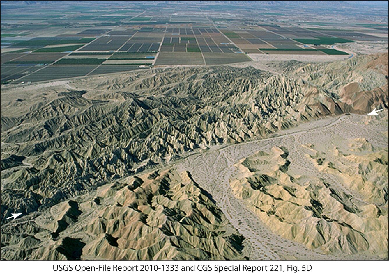 Image: San Andreas Fault in SE Coachella Valley