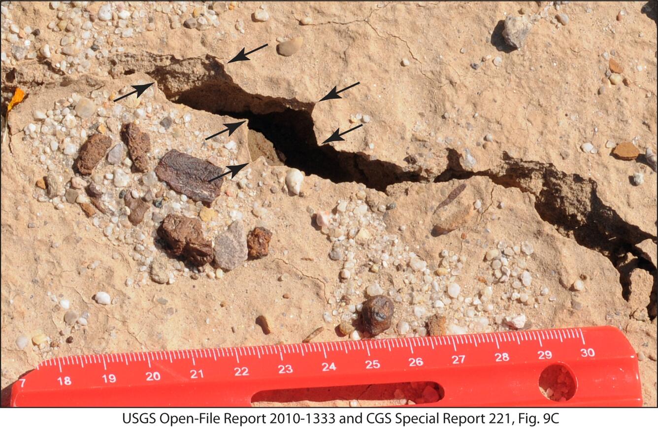 Image: Surface Fractures Along Superstition Hills Fault