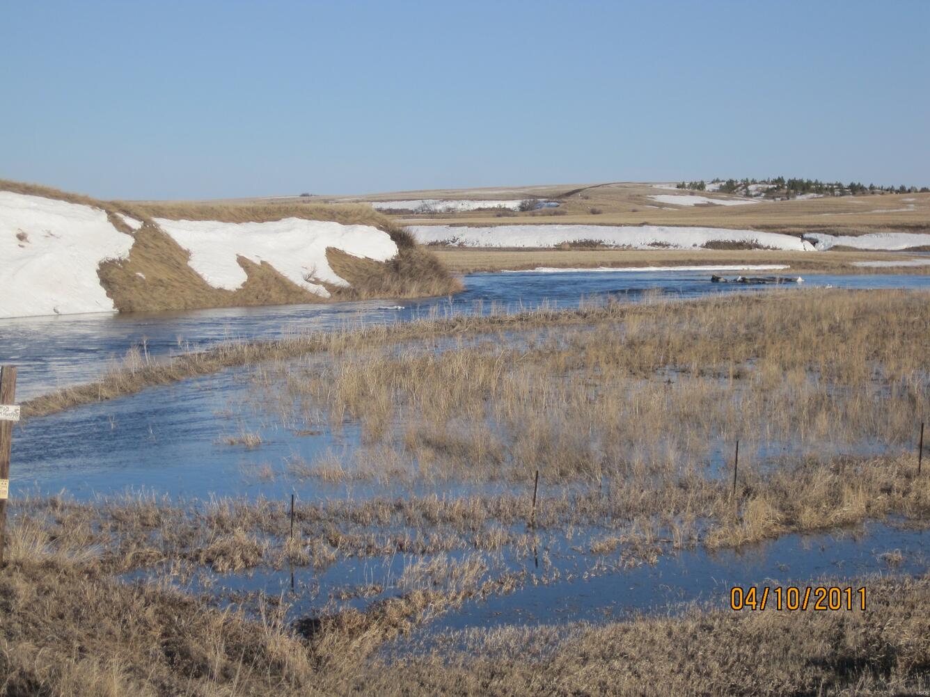 Image: Deepwater Creek at Mouth near Raub, North Dakota