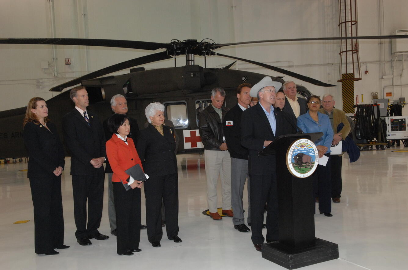 Image: Secretary Salazar Announcing Water-Related Recovery Investments