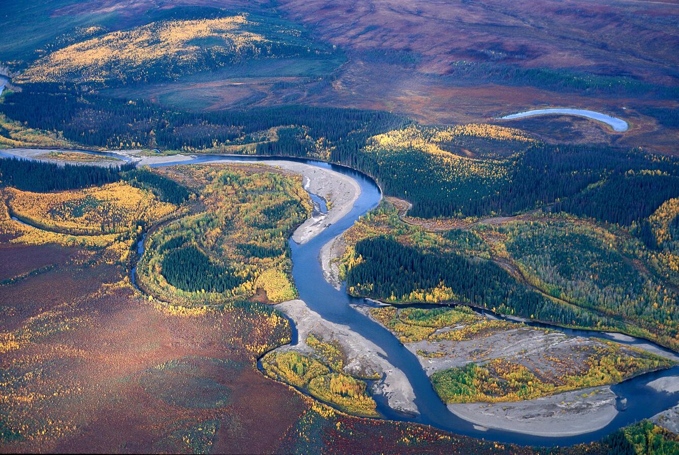 Image: Aerial of Beaver Creek, Alaska