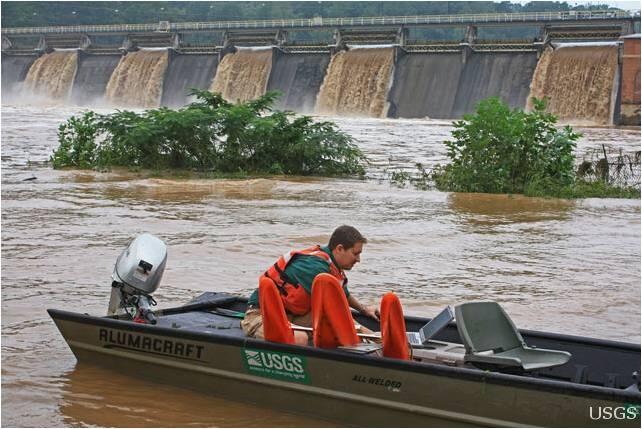 Image: 2009 Atlanta Flood and Stream Gage Repairs 