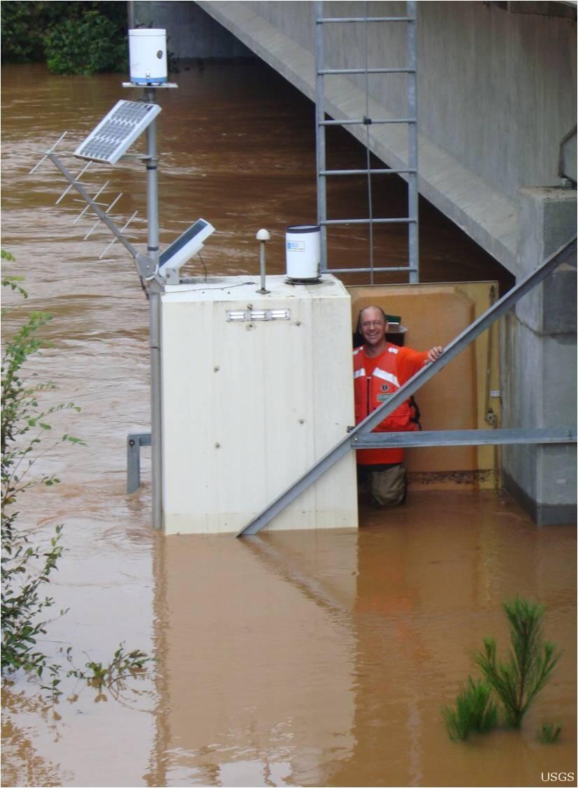 Image: 2009 Atlanta Flood and Stream Gage Repairs