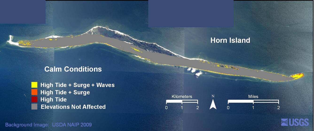 Image: Horn Island calm conditions weather scenario