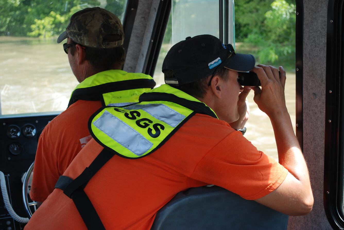 Image: USGS Measures Flooding in Louisiana