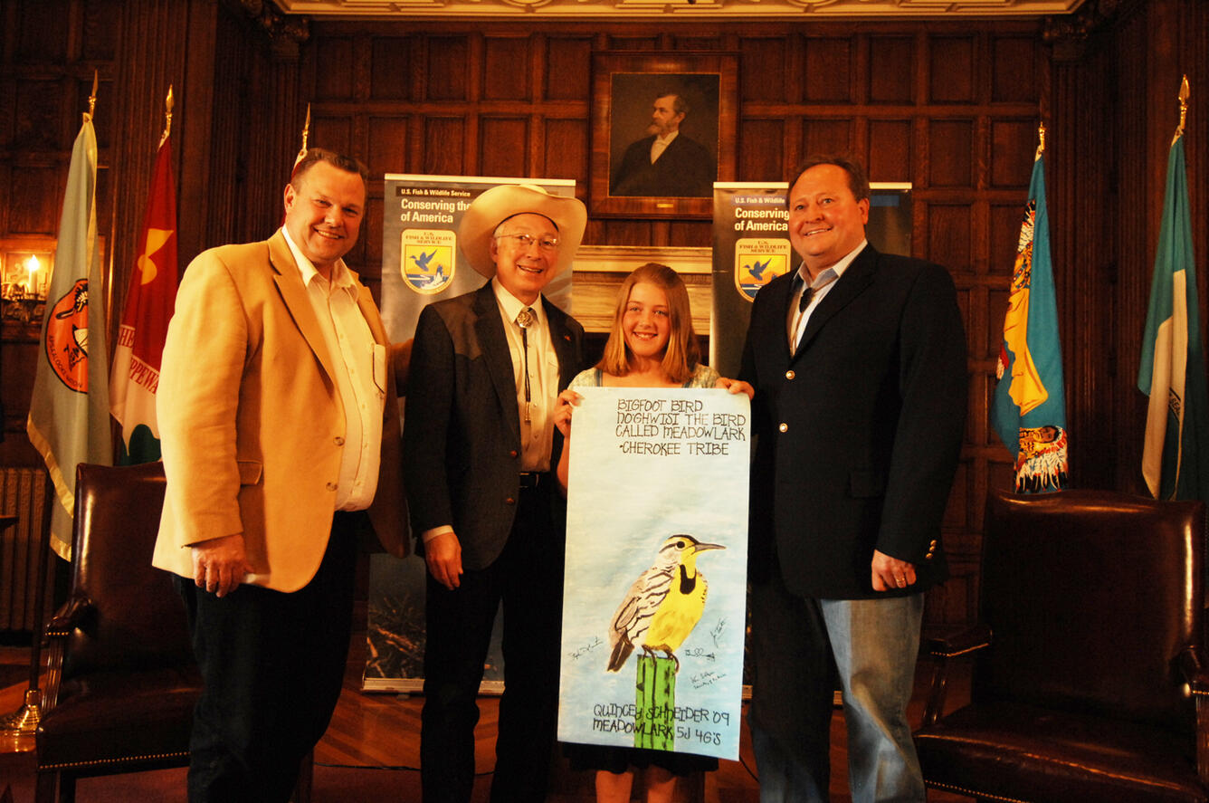 Image: Secretary Salazar Announces Recovery Act Investments for Fish and Wildlife Service