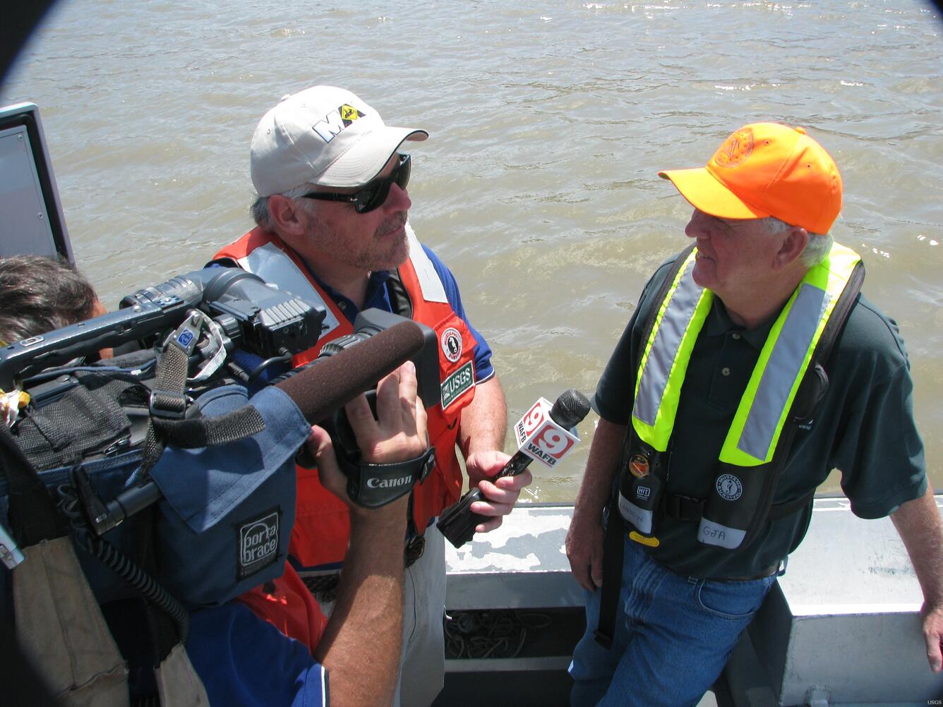 Image: George Arcement Explains USGS Flood Response Activities