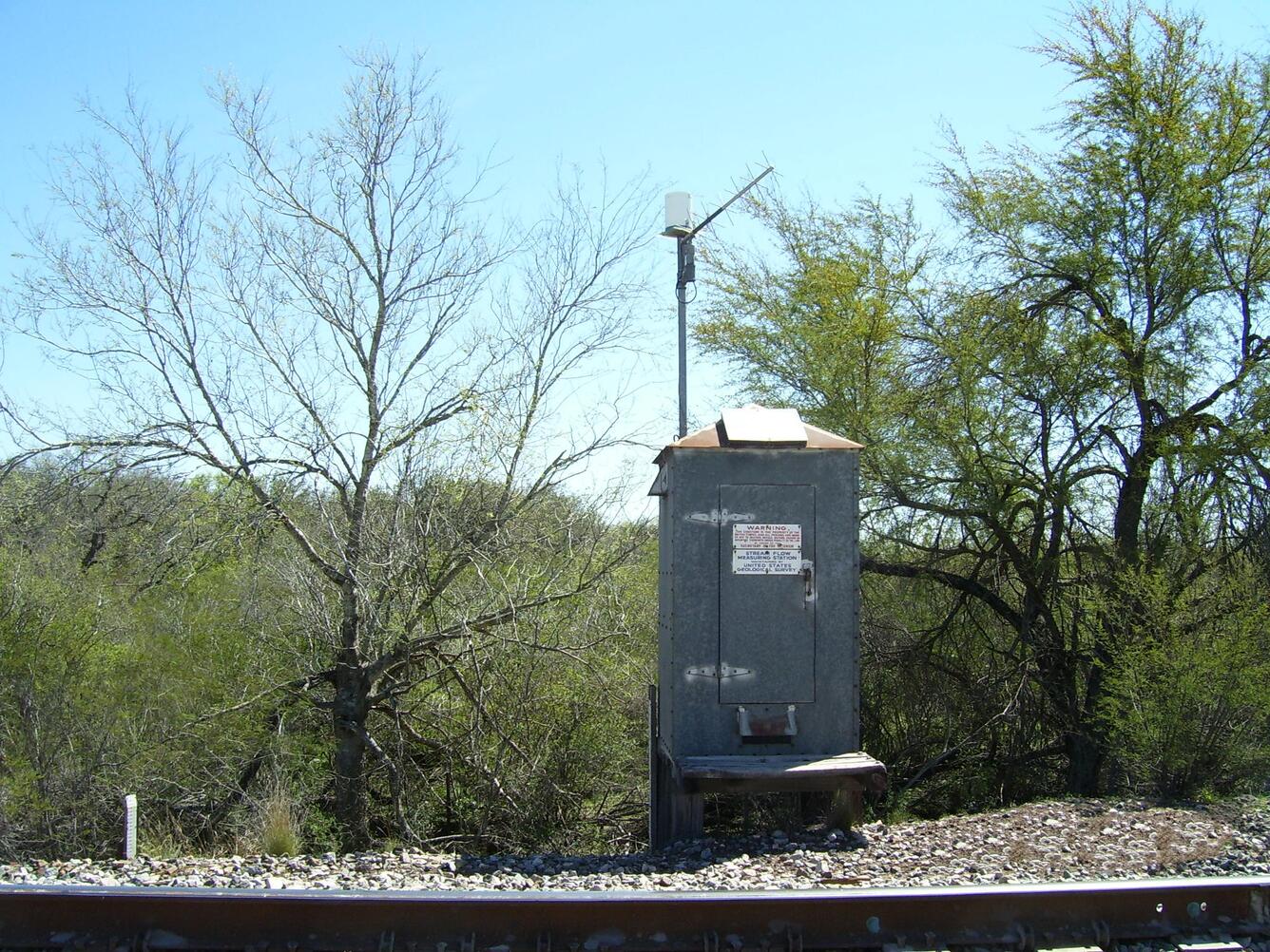 Image: USGS Streamgage near Derby, Texas