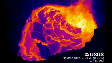 video thumbnail: Thermal View of Halema'uma'u Vent