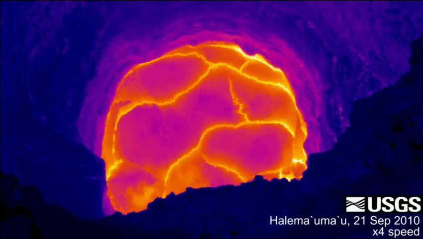 video thumbnail: Lava Lake at Halema'uma'u Crater