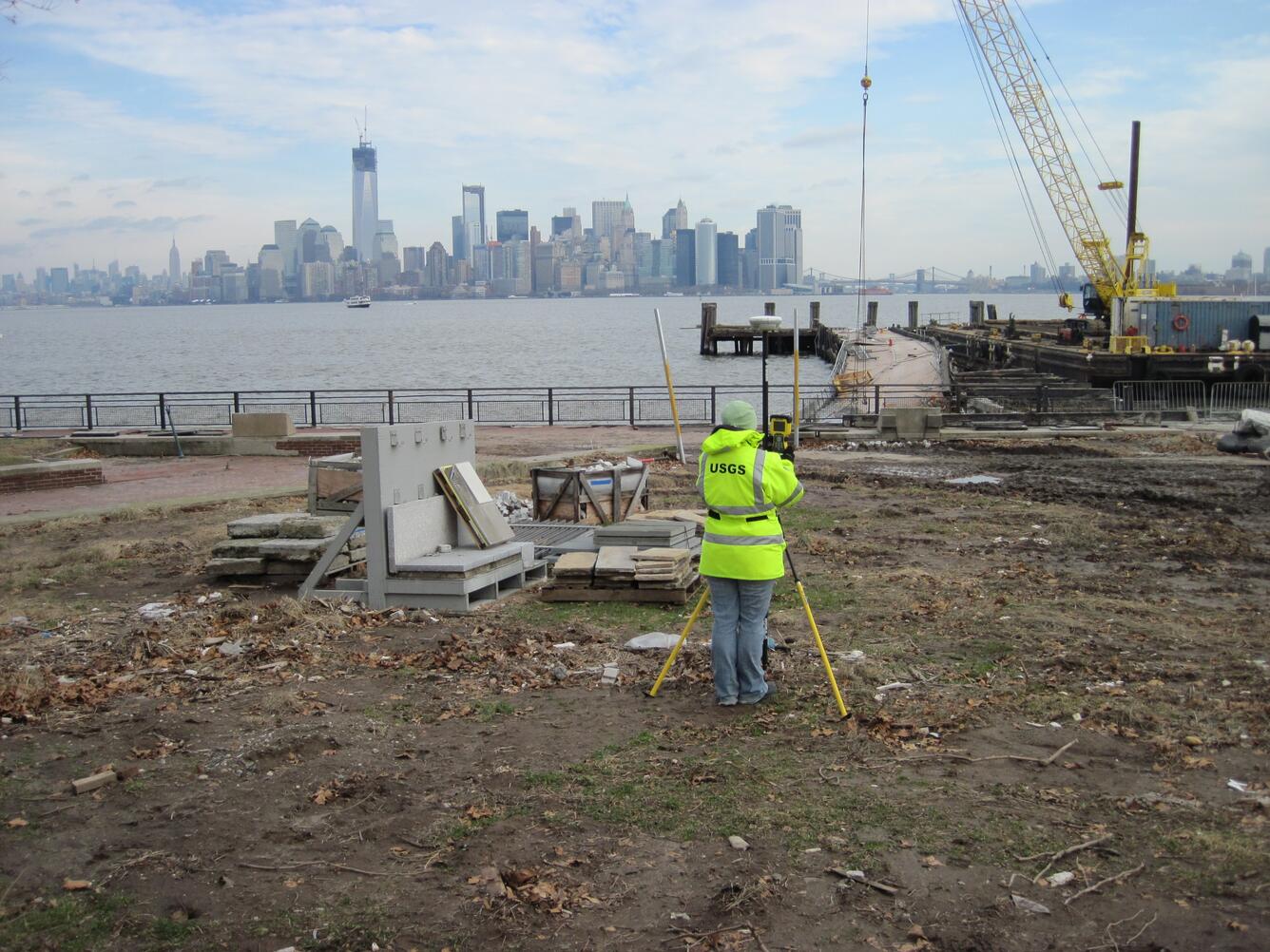 Image: Surveying High-Water Marks after Hurricane Sandy