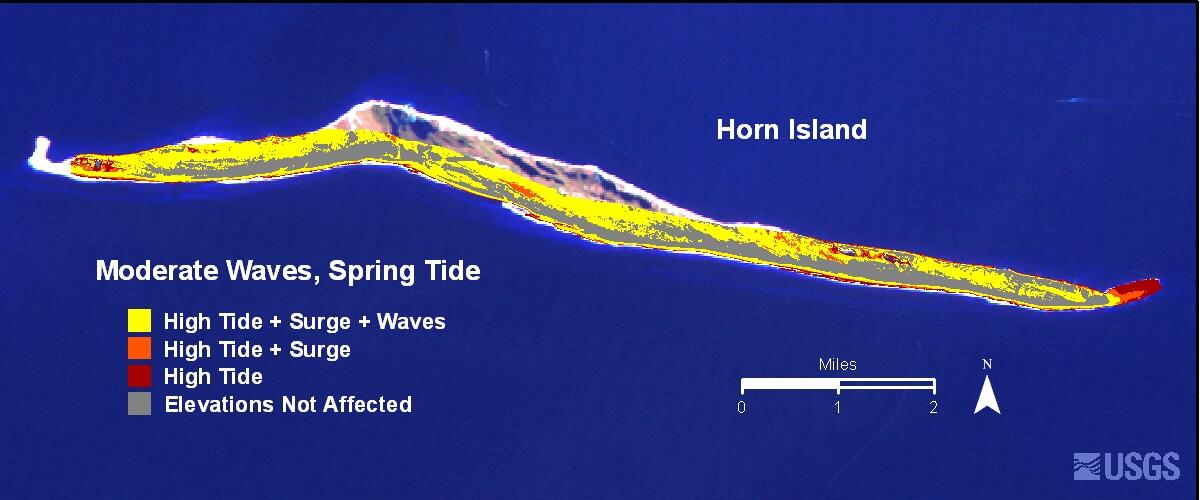 Image: Modeled Scenarios--Moderate Weather: Horn Island