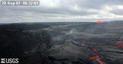 video thumbnail: Dome Fountain Over Fissure D of the July 21, 2007 Eruption (September 20, 2007)