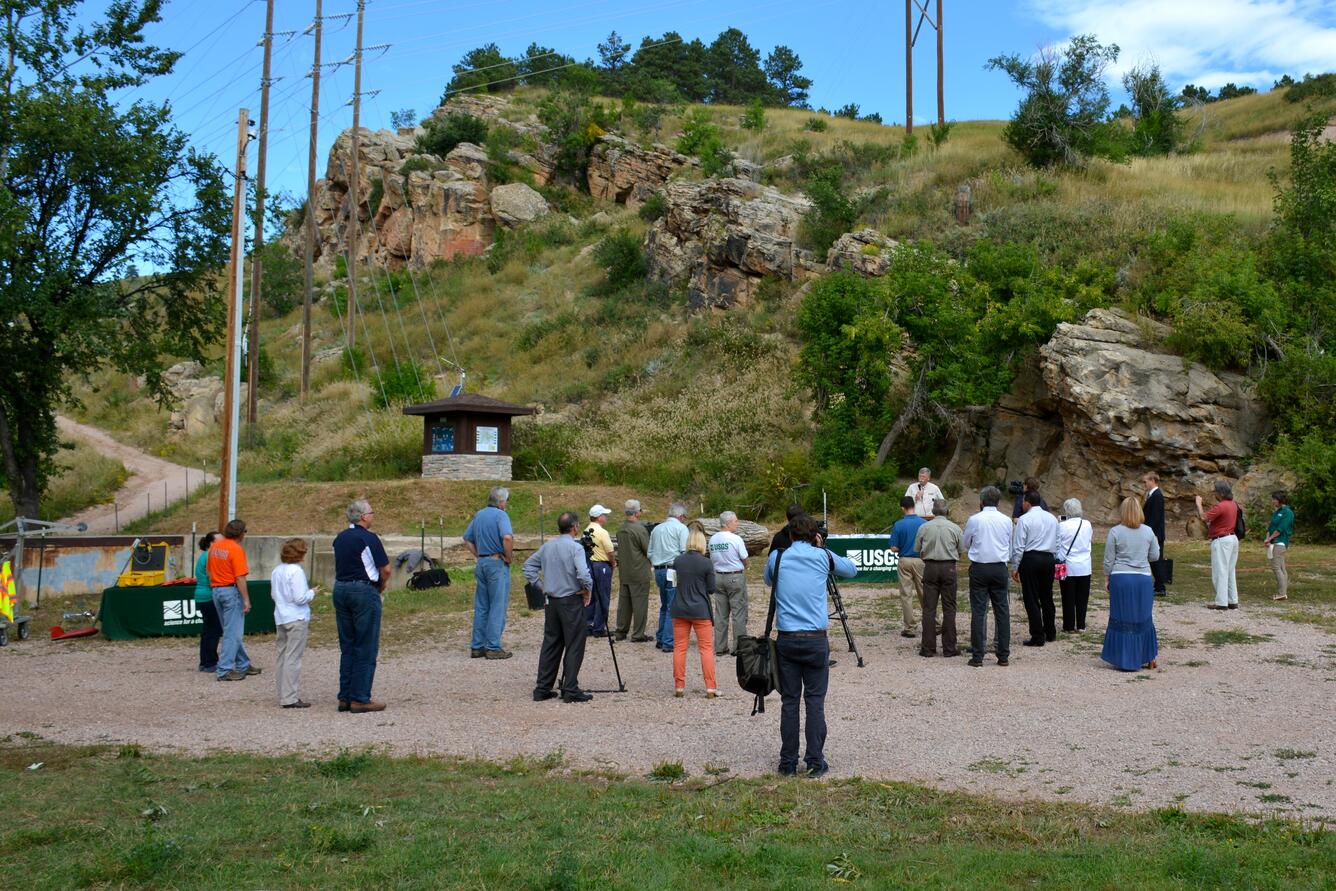 Image: Mark Anderson, Showcase Streamgage Dedication