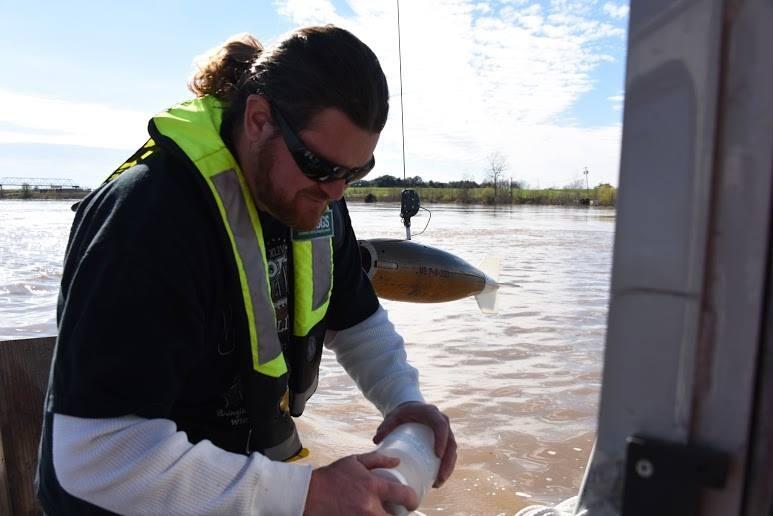Image: Measuring Sediment on the Atchafalaya River