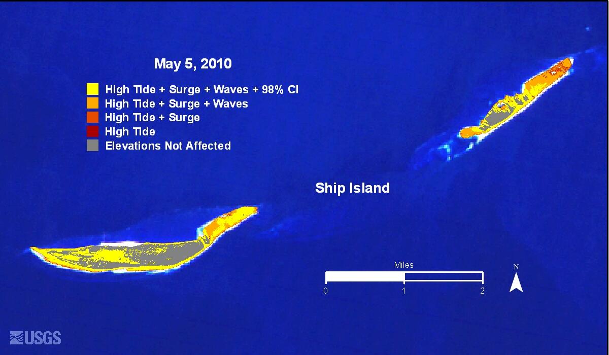 Image: Ship Island Inundation Map