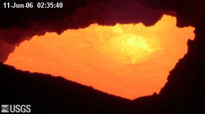 video thumbnail: Lava Level Change in PKK Tube Skylight (June 11, 2006)