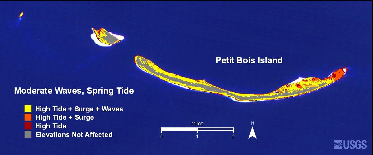 Image: Modeled Scenarios--Moderate Weather: Petit Bois