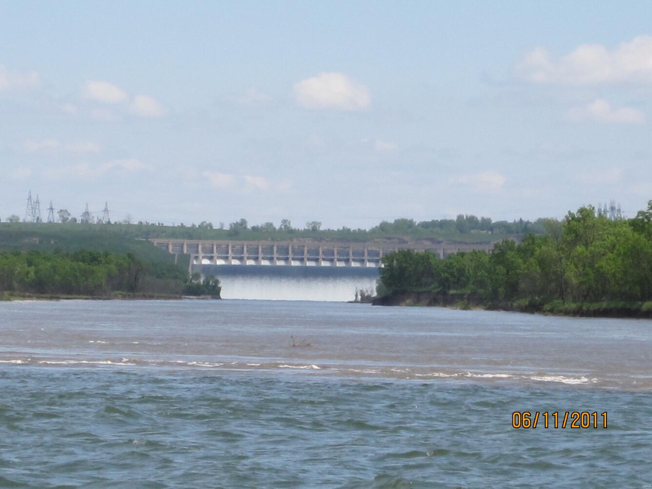 Image: Sediment Line at the Spillway