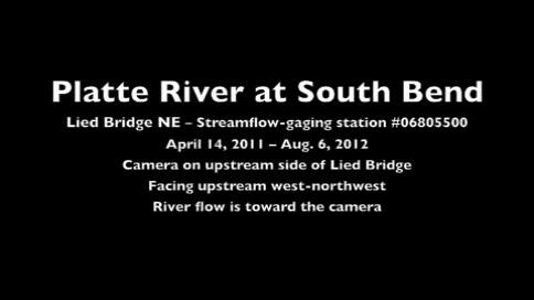 video thumbnail: Time-Lapse Video of the Platte River at South Bend (Lied Bridge NE)