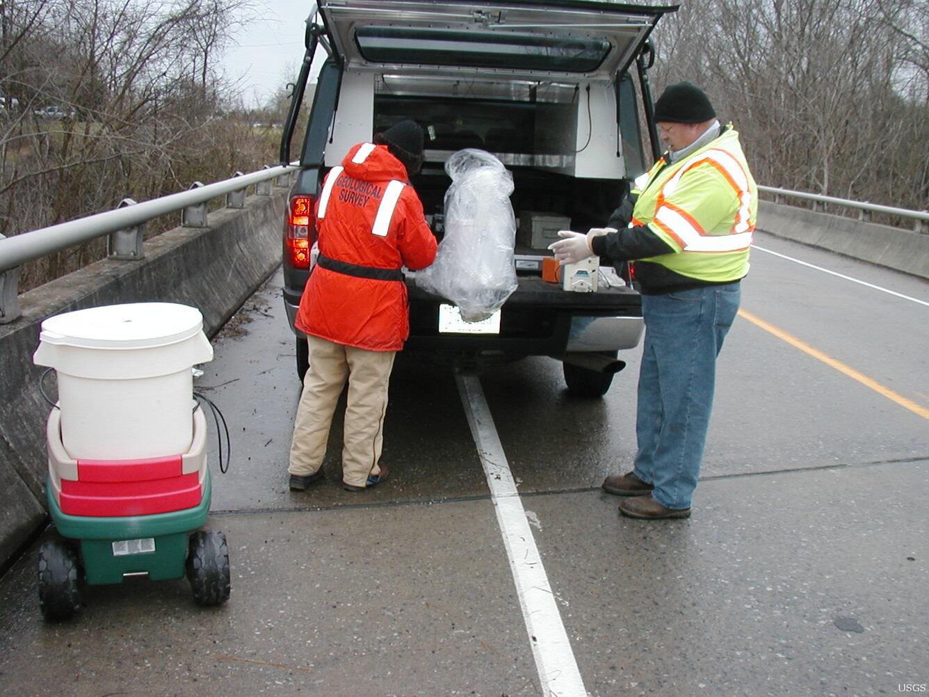 Image: Storm Sampling on the Clinch River
