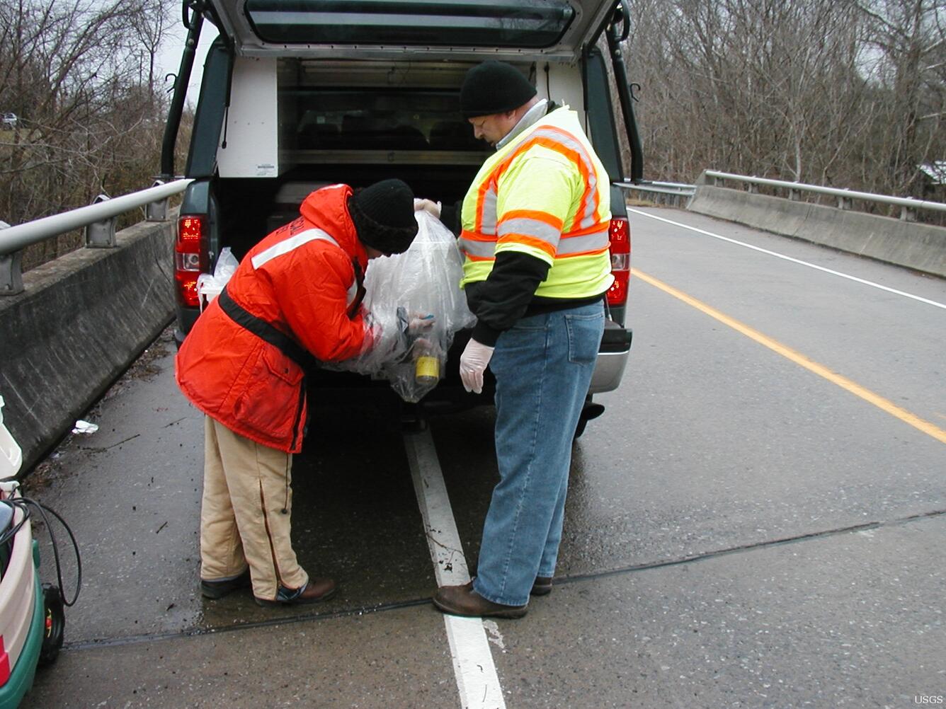 Image: Storm Sampling on the Clinch River