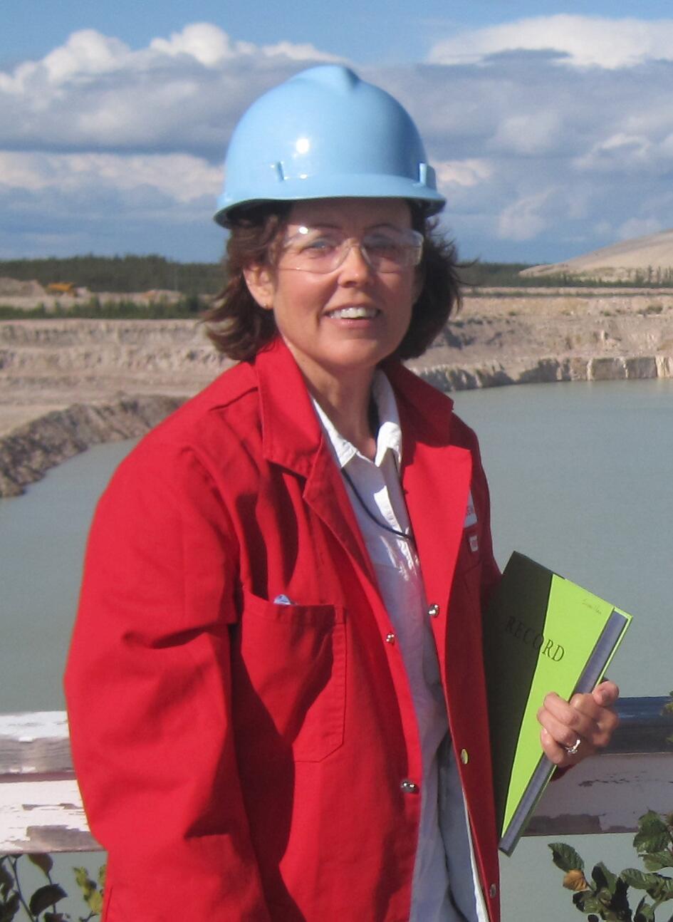 Image: USGS Scientist Susan Hall at McClean Lake Mine