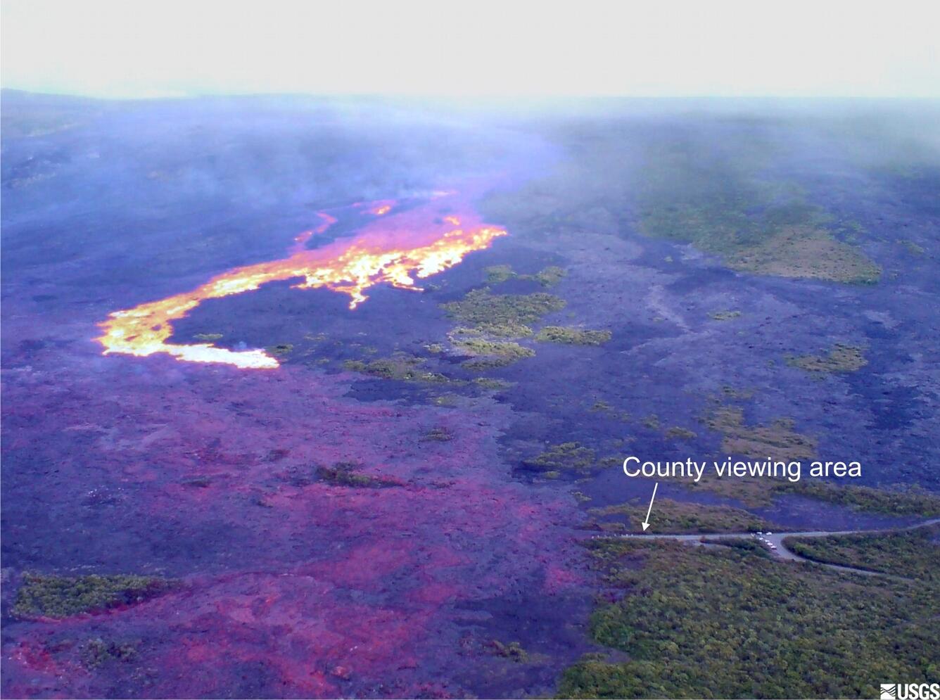 Image: Composite and Thermal Photo of Lava Flows