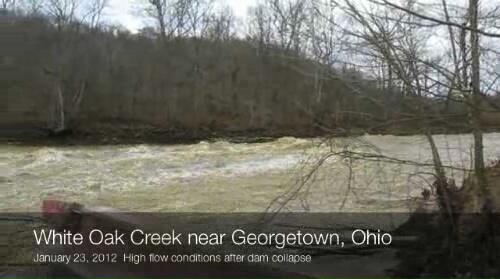 video thumbnail: White Oak Creek After Low-head Dam Failure