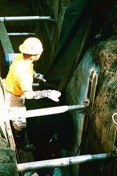 Image: Taking a Peel From the Wall of the Trench