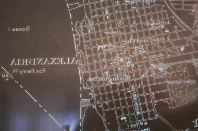 Image: Copper Map Plate Detail