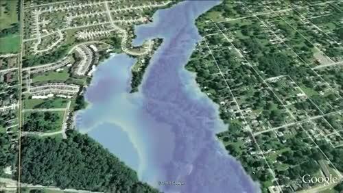 video thumbnail: Flood-Peak Inundation Map, Flood of September 2008, Deep River near Hobart, Indiana