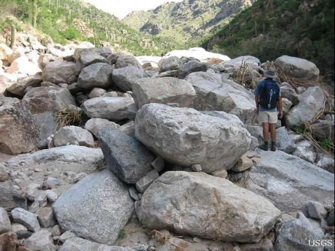 Image: Debris Flow from 2006 Floods in Southern Arizona