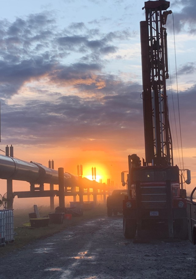 Rig at Sunset