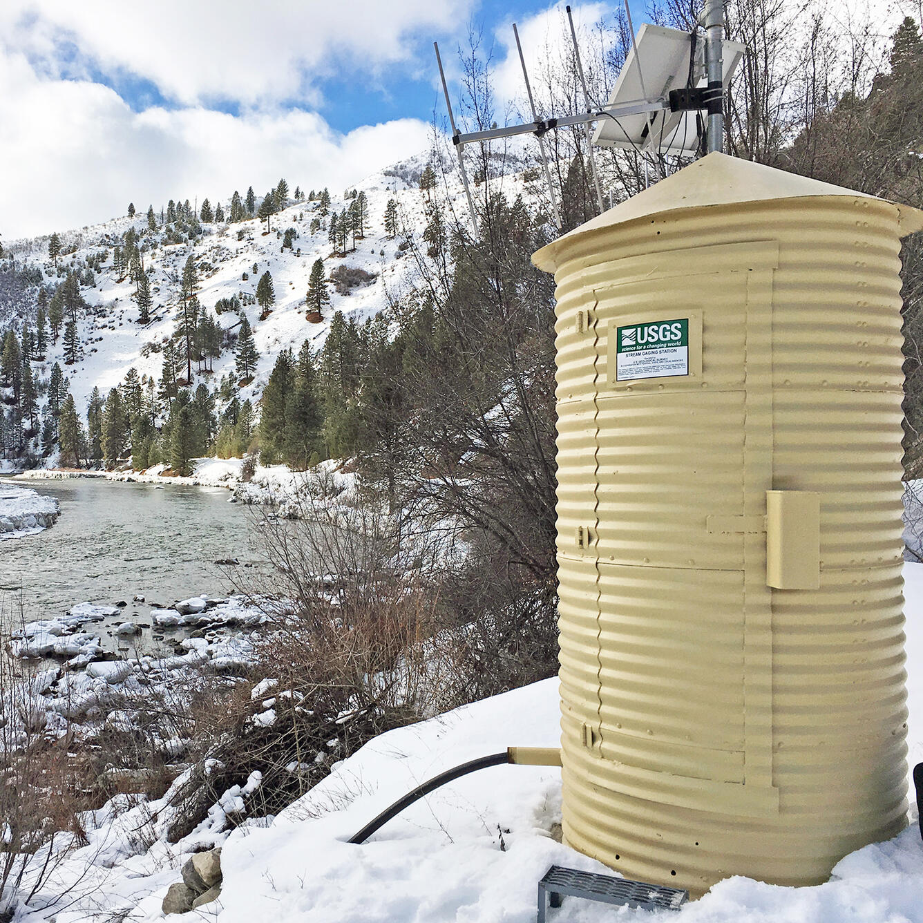 USGS streamgage station 13185000, Boise River near Twin Springs, Idaho (cropped version)
