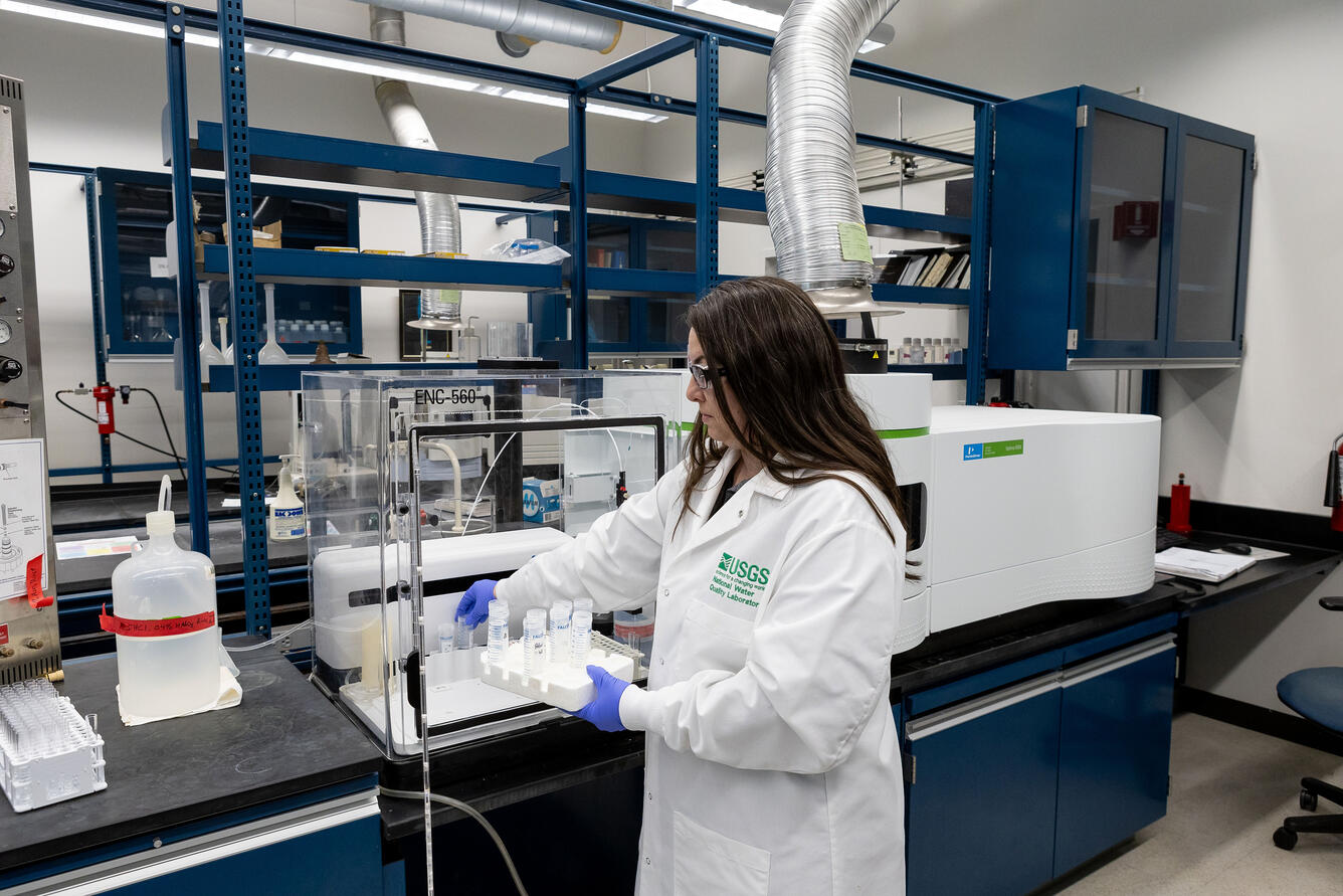 analyst process water samples