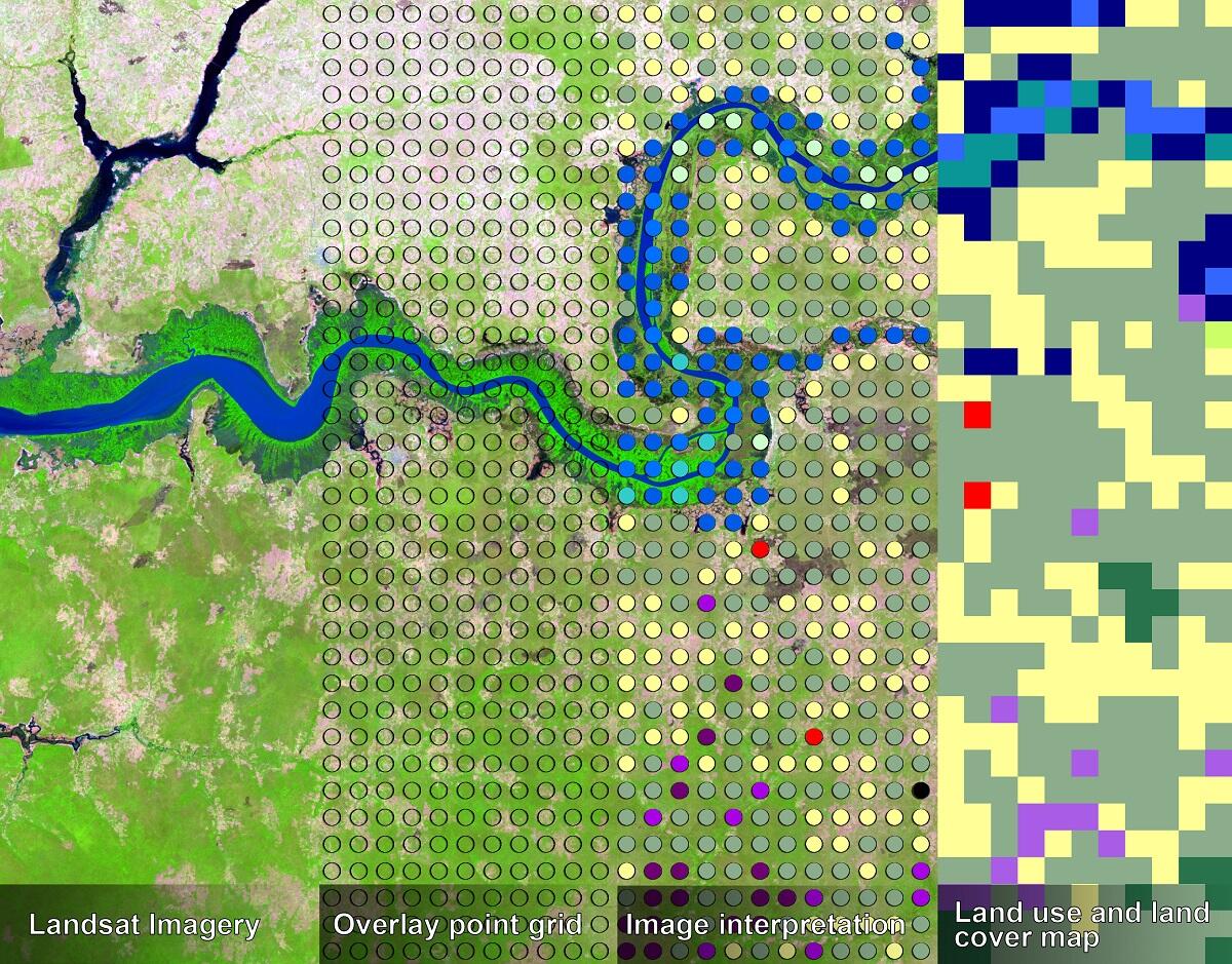Steps in making a land use and land cover map using the RLCM Tool
